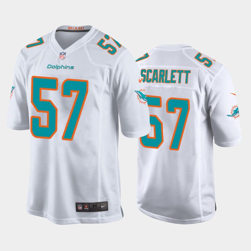 Men Miami Dolphins #57 Brennan Scarlett Nike White Game NFL Jersey->miami dolphins->NFL Jersey